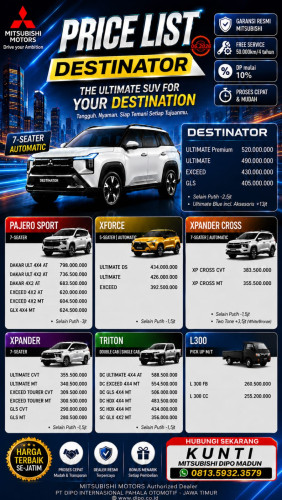 Pricelist Harga Mitsubishi Jombang 2026